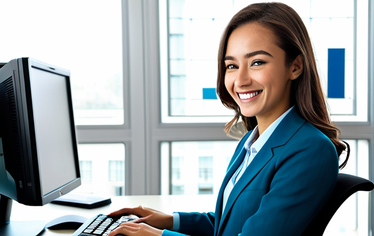 **

"A young professional in a modest business suit, smiling confidently while analyzing financial data on a computer screen in a bright, modern office. Fully clothed, appropriate attire, safe for work, perfect anatomy, natural proportions, professional photography, high resolution, family-friendly."

**