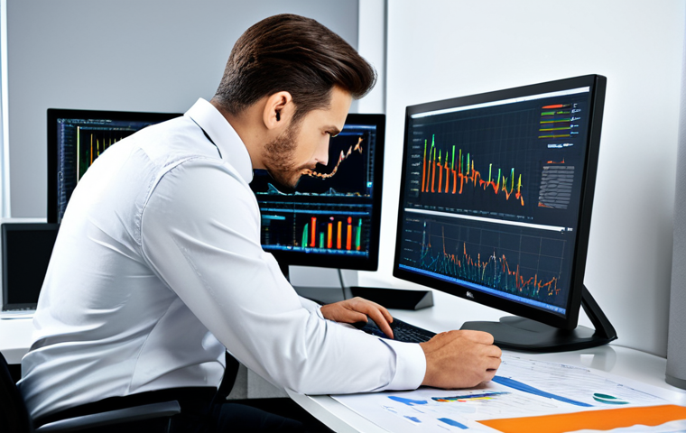 **

A financial analyst in a modern office, studying charts and graphs on multiple monitors, looking focused and professional. Professional attire, safe for work, perfect anatomy, natural proportions, appropriate content, fully clothed, professional.

**